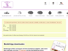 Tablet Screenshot of bobbys-pizzaservice.de